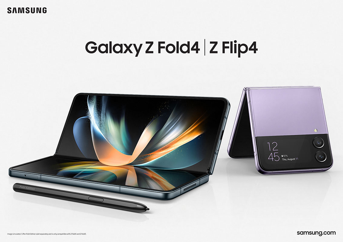 Samsung Galaxy Z Flip4 et Galaxy Z Flod4