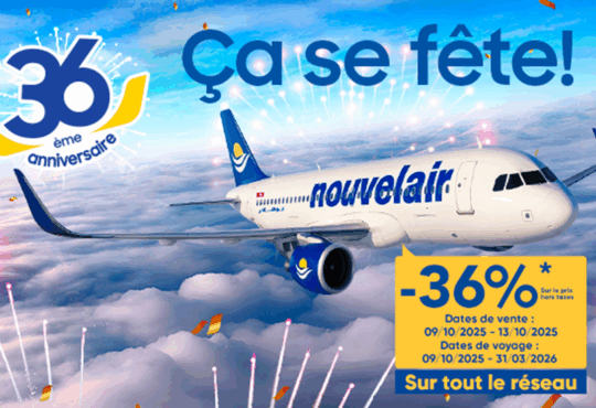 Nouvelair & 36 %
