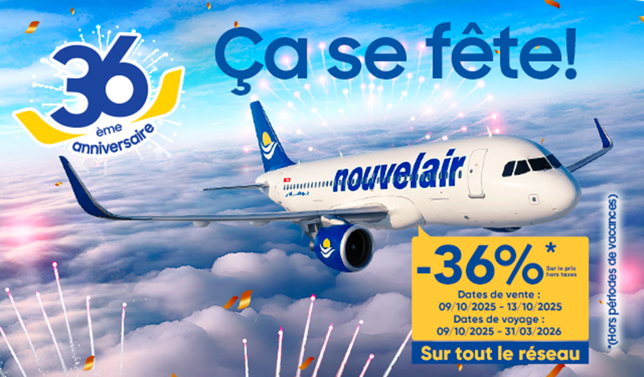 Nouvelair & 36 %