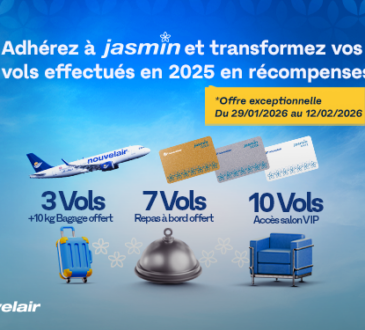 Nouvelair & fidélité Jasmin