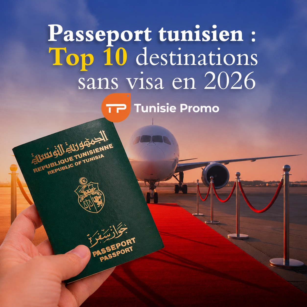 destinations sans visa pour les tunisiens 2026